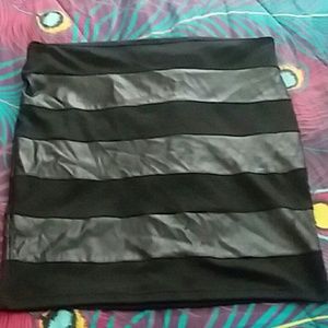 Leather skirt